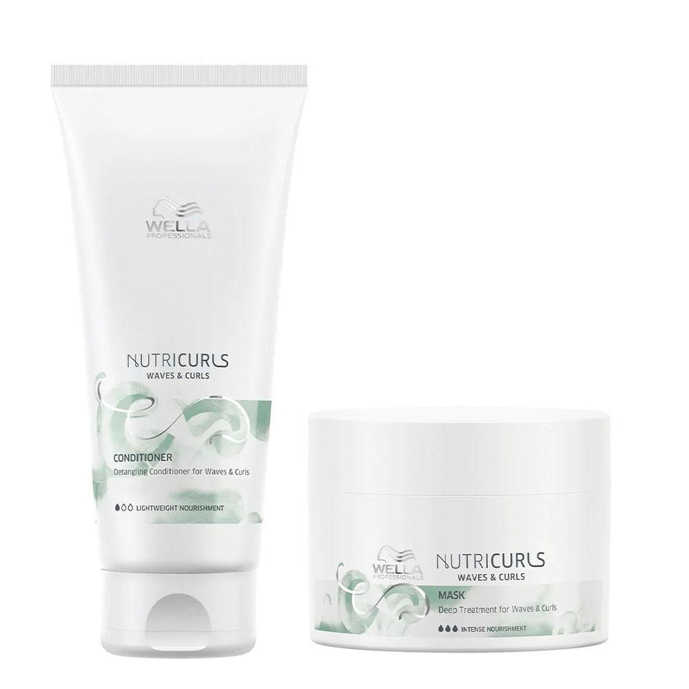 Wella Professionals NutriCurls Kit – Condicionador + Máscara - 1
