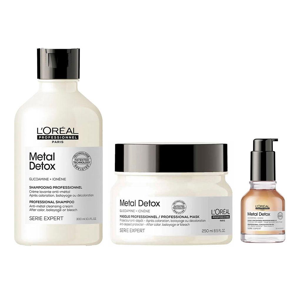 L’Oréal Professionnel Metal Detox Kit – Shampoo + Máscara + Óleo Concentrado - 1