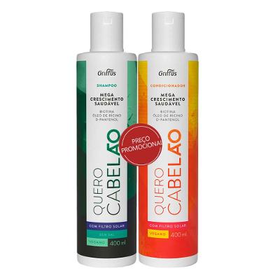 Griffus Quero Cabelão Kit - Shampoo + Condicionador