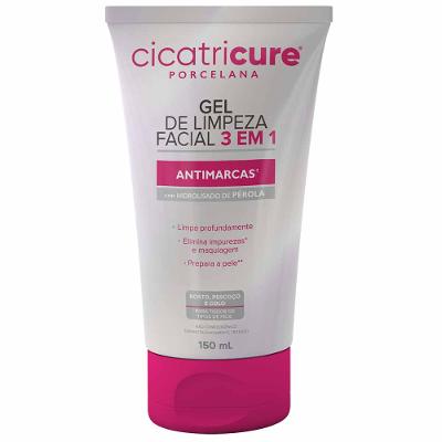 Cicatricure Porcelana Limpeza Facial 3 em 1