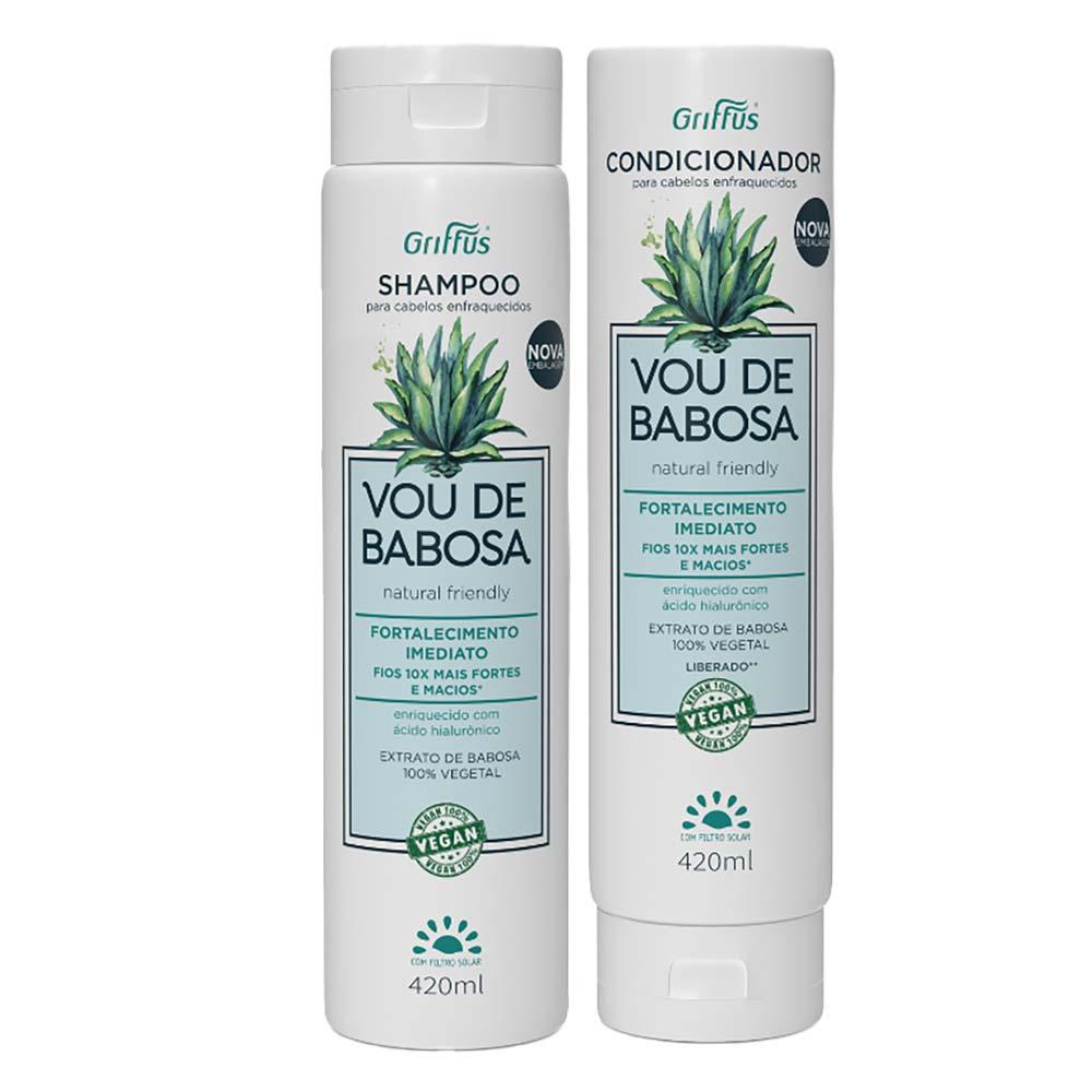 Griffus Vou de Babosa Kit - Shampoo + Condicionador - 1