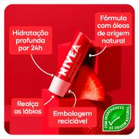 NIVEA Kit – Hidratante Labial Morango Shine + Protetor Labial Original Care - 2