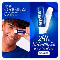 NIVEA Kit – Hidratante Labial Morango Shine + Protetor Labial Original Care - 3