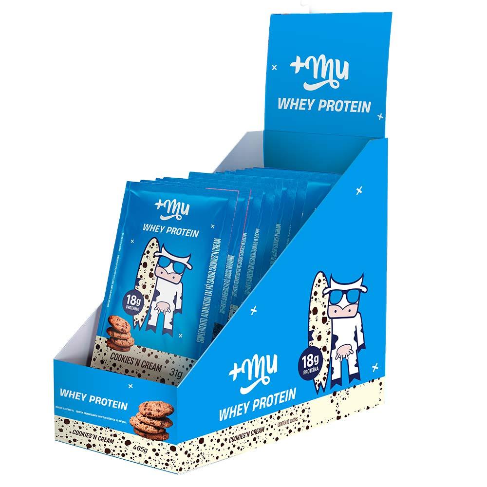 Display Whey Concentrado Mais Mu Cookies - 1
