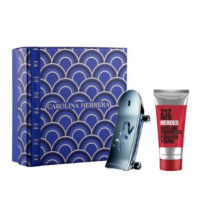 Carolina Herrera 212 Men Heroe Kit Perfume Masculino EDT Gel de Banho