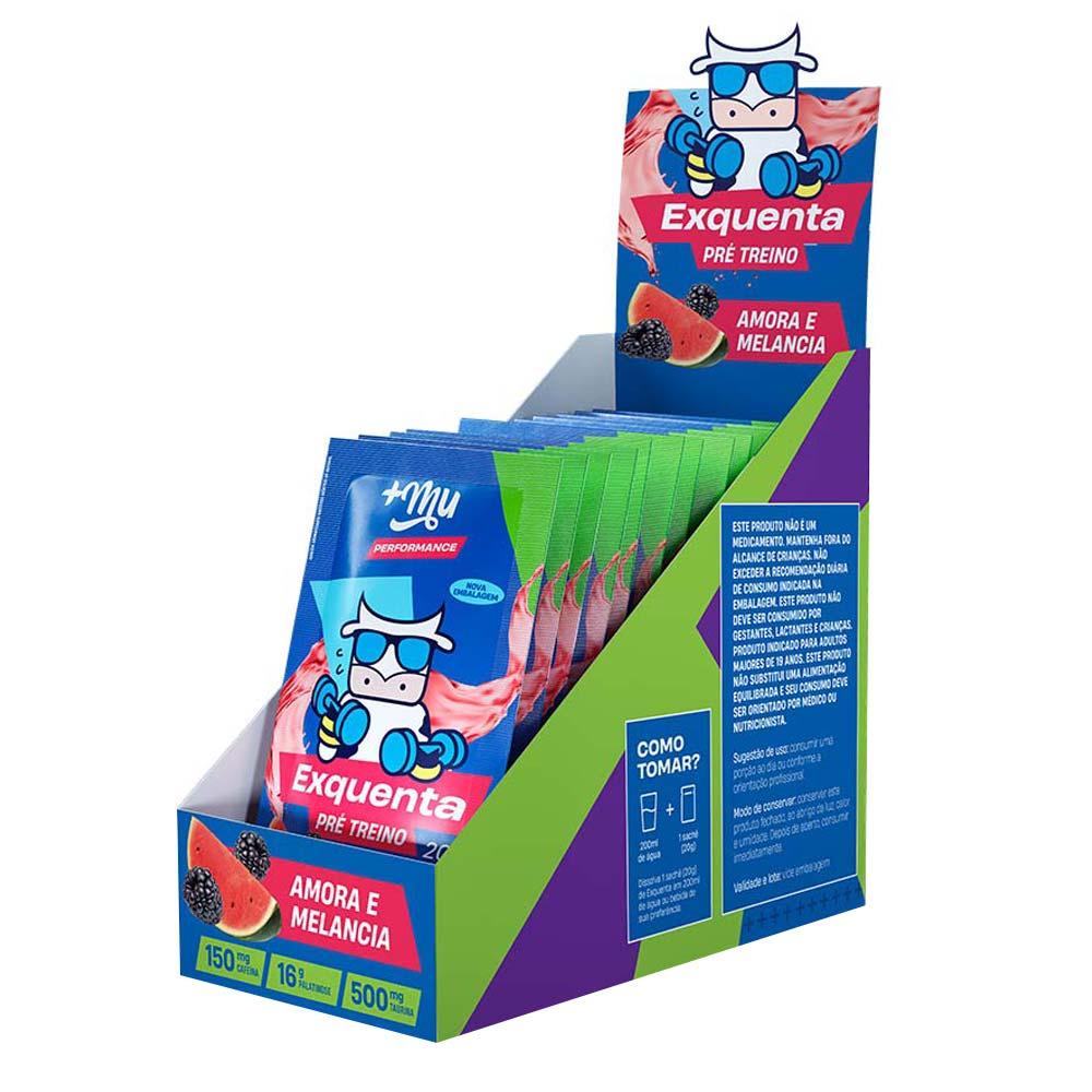 Display Pré Treino em Sachê Exquenta Mais Mu Performance Amora - 1