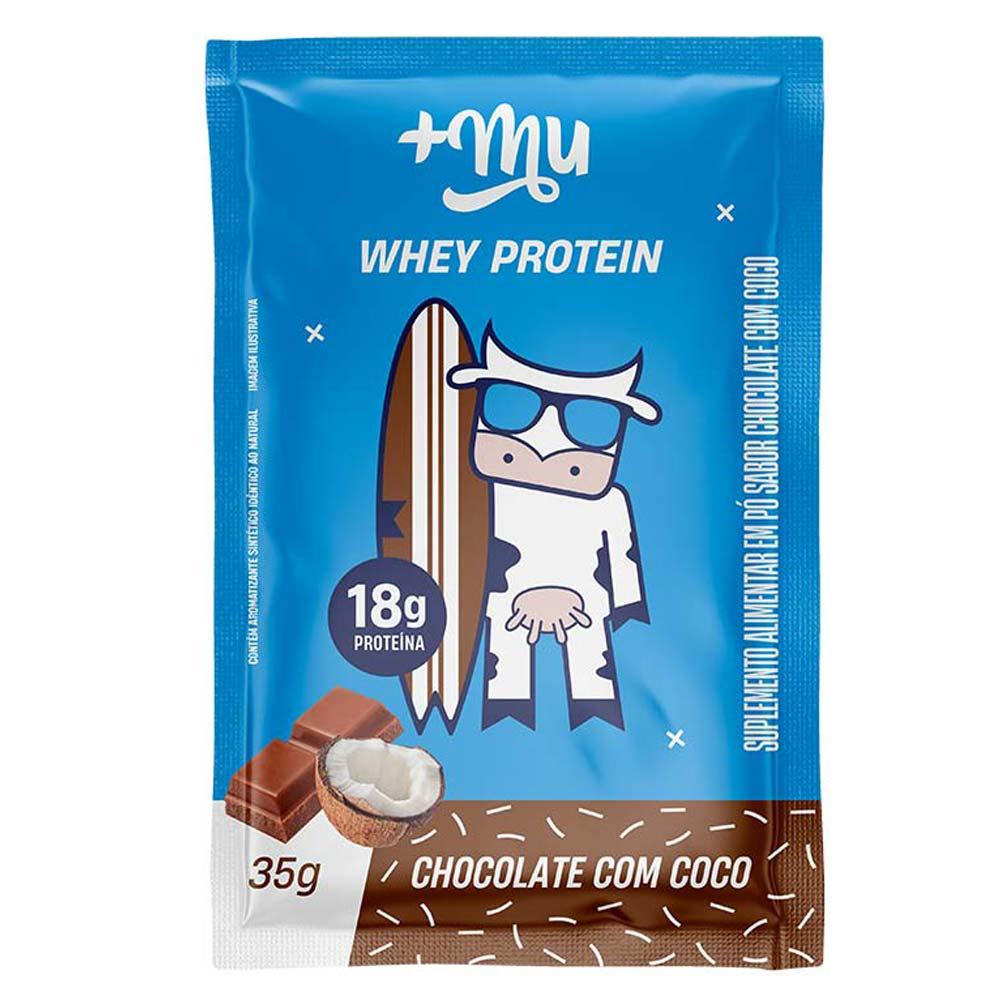 Display Whey Concentrado Mais Mu Chocolate com Coco - 2
