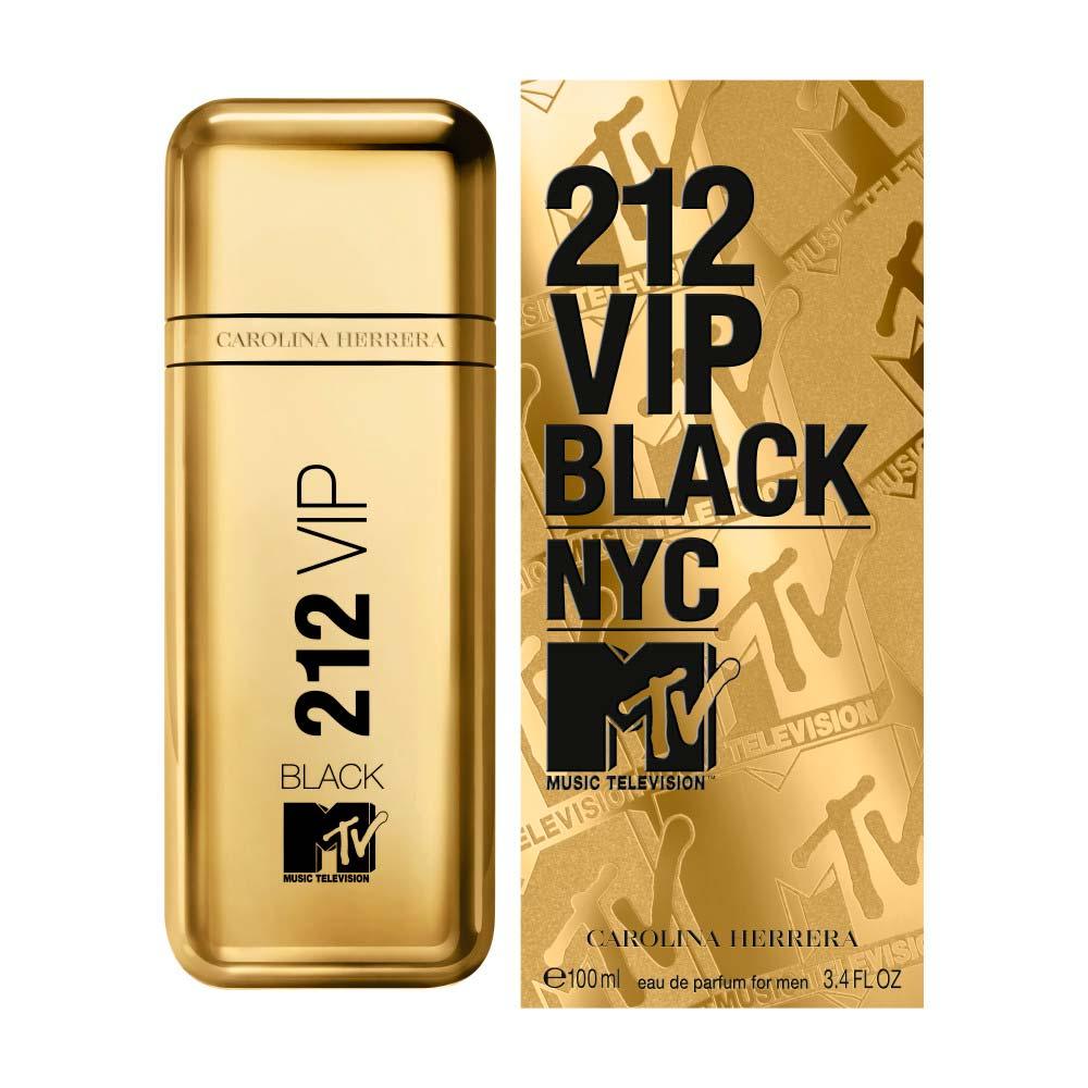 Perfume 212 VIP Black NYC MTV Carolina Herrera Eau de Parfum Masculino - 2