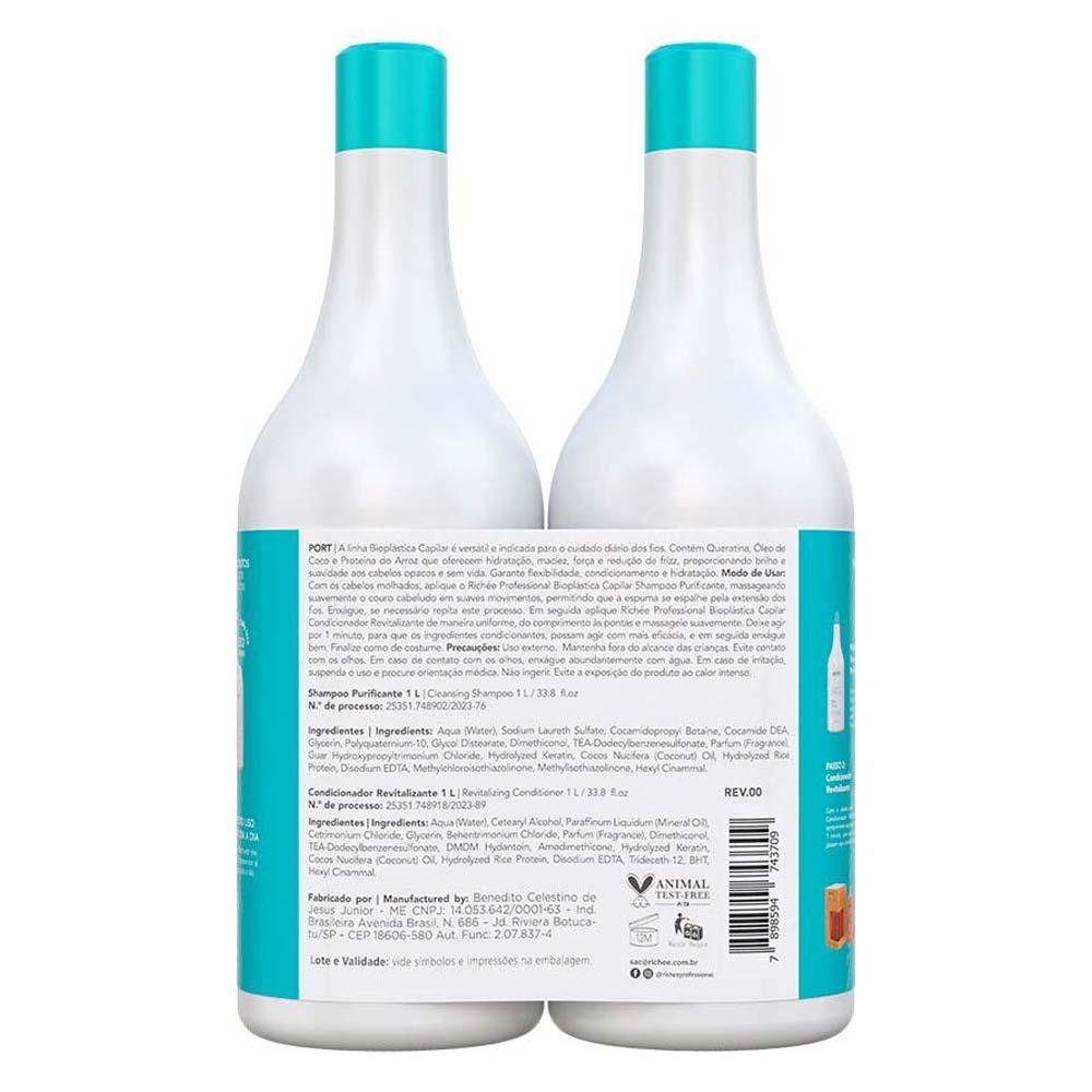 Richeé Biolplástica Kit - Shampoo + Condicionador - 2