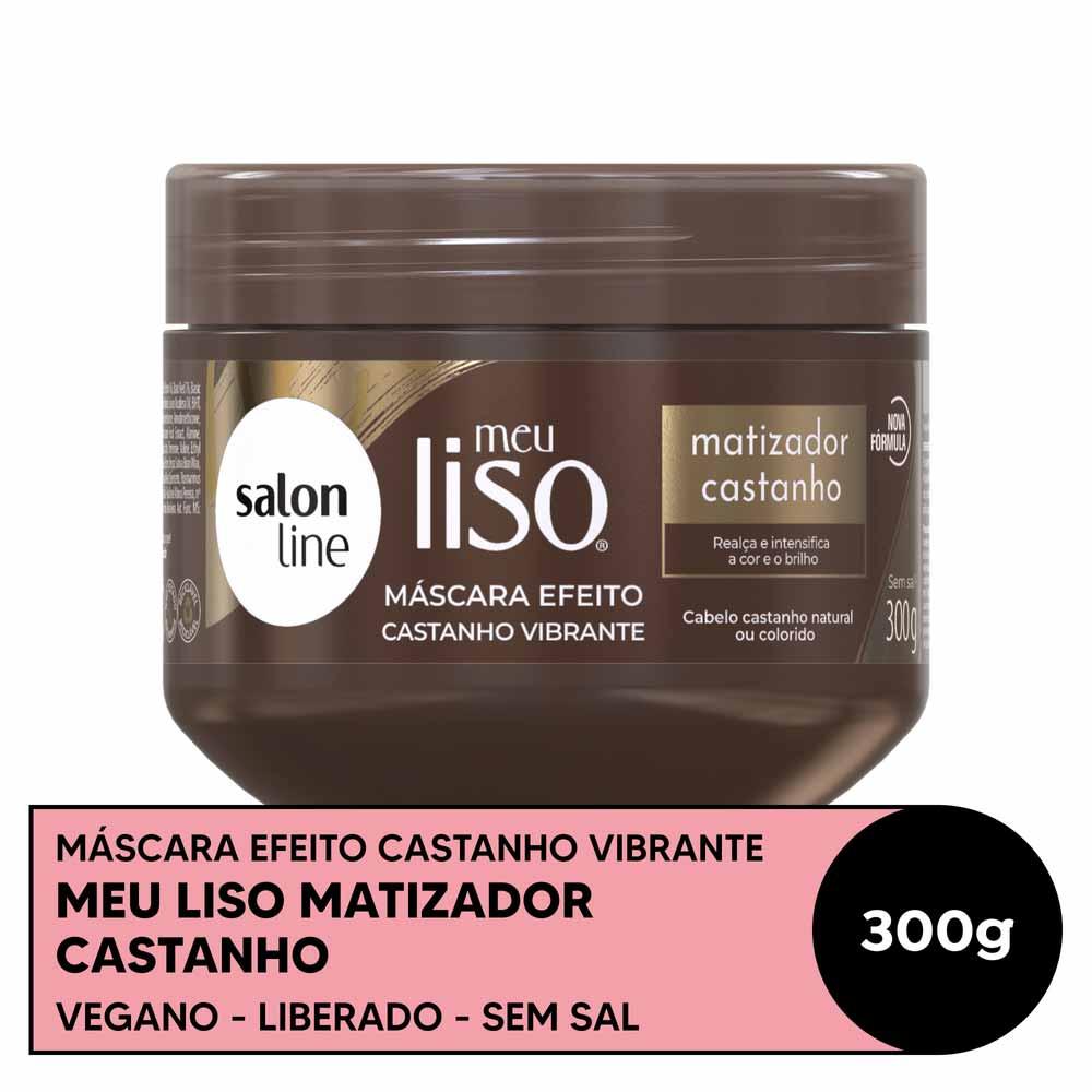 Salon Line Meu liso Matizador Castanho Máscara - 3
