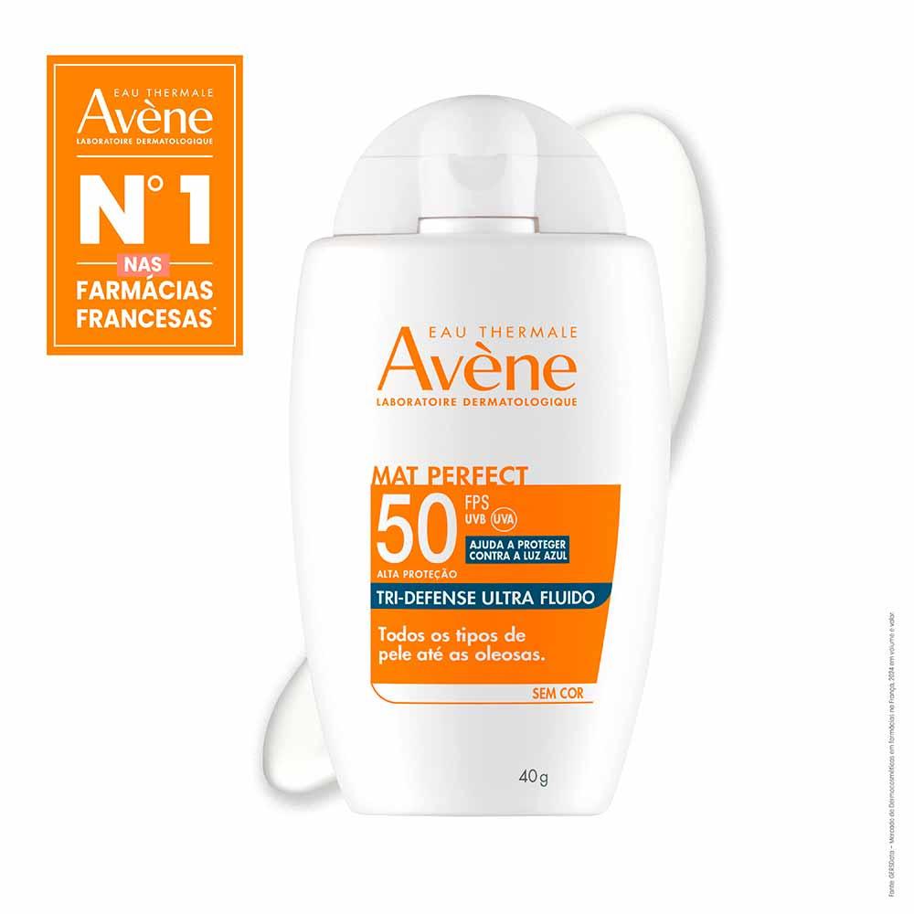 Avène Mat Perfect Tri-Defense Ultra Fluido FPS50 Protetor Solar Sem Cor - 2