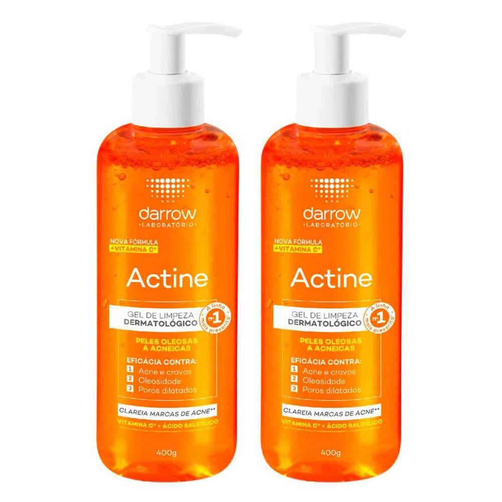 Darrow Actine Vitamina C Kit - Gel de Limpeza Facial com 2 Unidades - 1