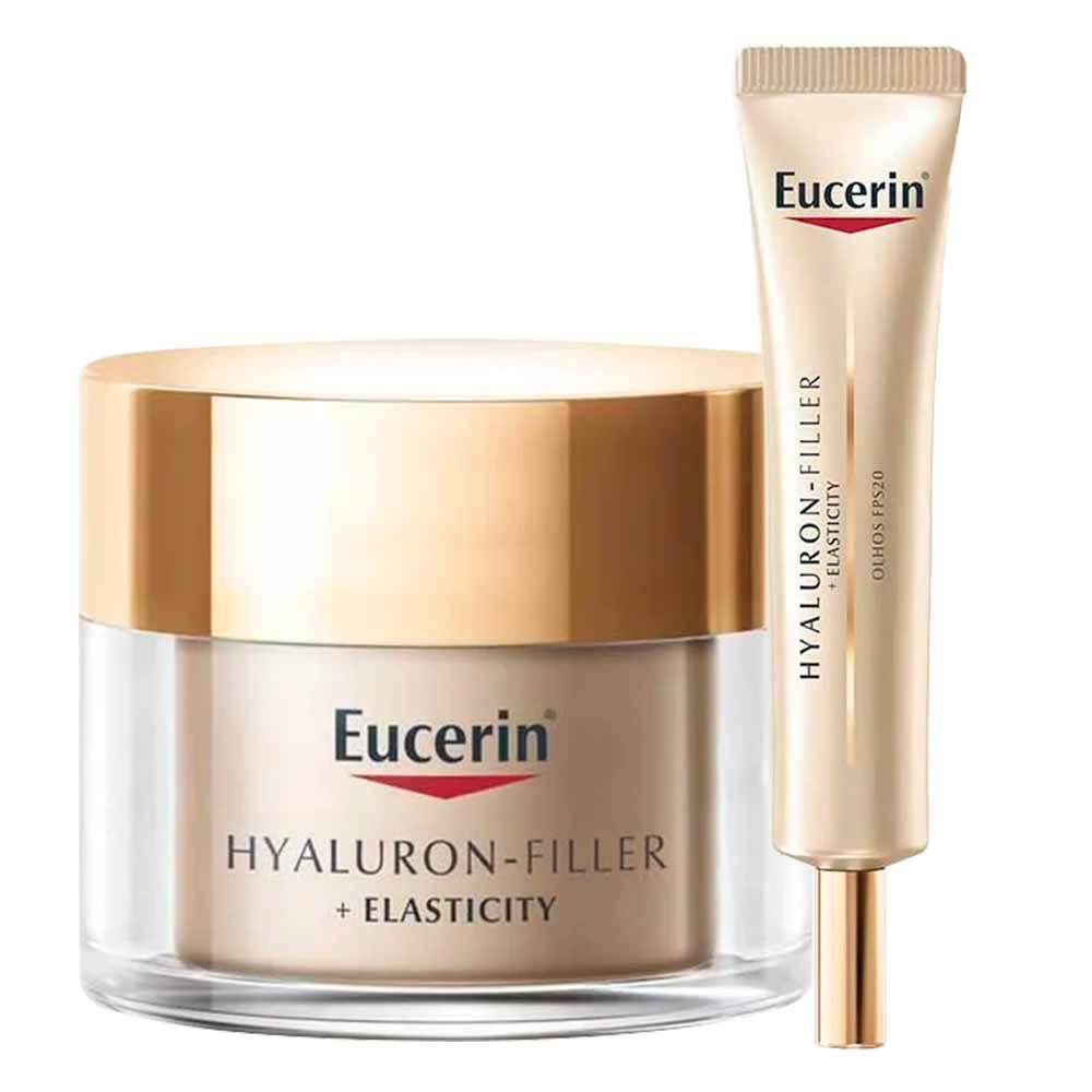 Eucerin - Hyaluron-Filler Elasticity Kit – Creme Anti-Rugas Noite + Creme Anti-idade Olhos Para Peles Maduras - 1