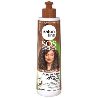 Salon Line Ativador de Cachos SOS Cachos - Óleo de Coco Hidratação Absoluta