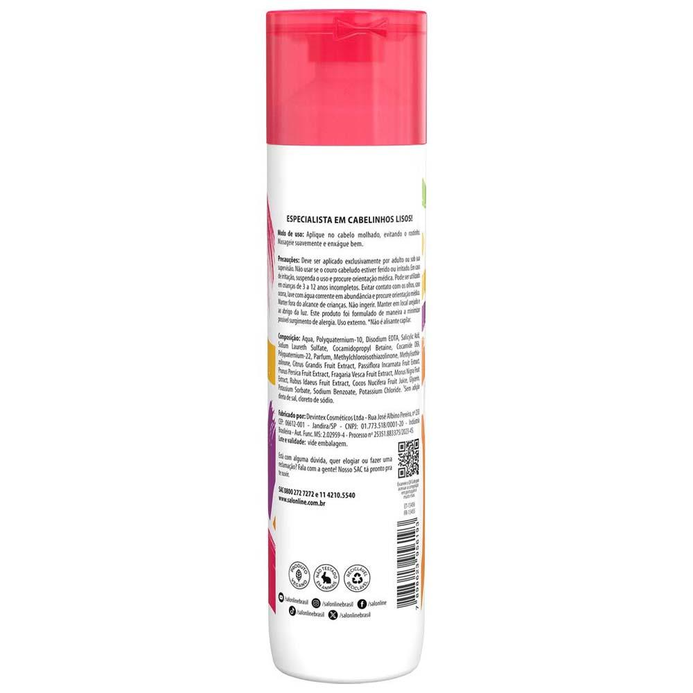 Salon Line Shampoo Meu Liso Kids - Suave Hidratação e Brilho - 3