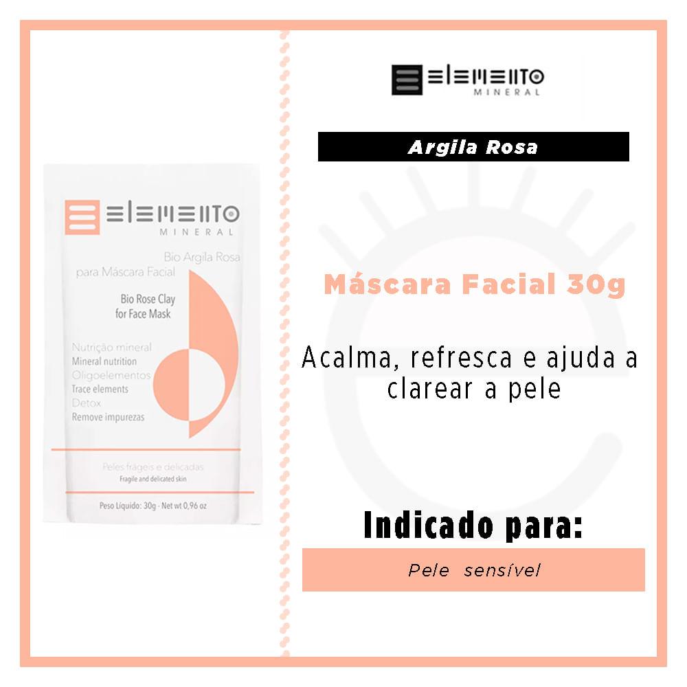 Máscara Facial Elemento Mineral - Argila Rosa - 2