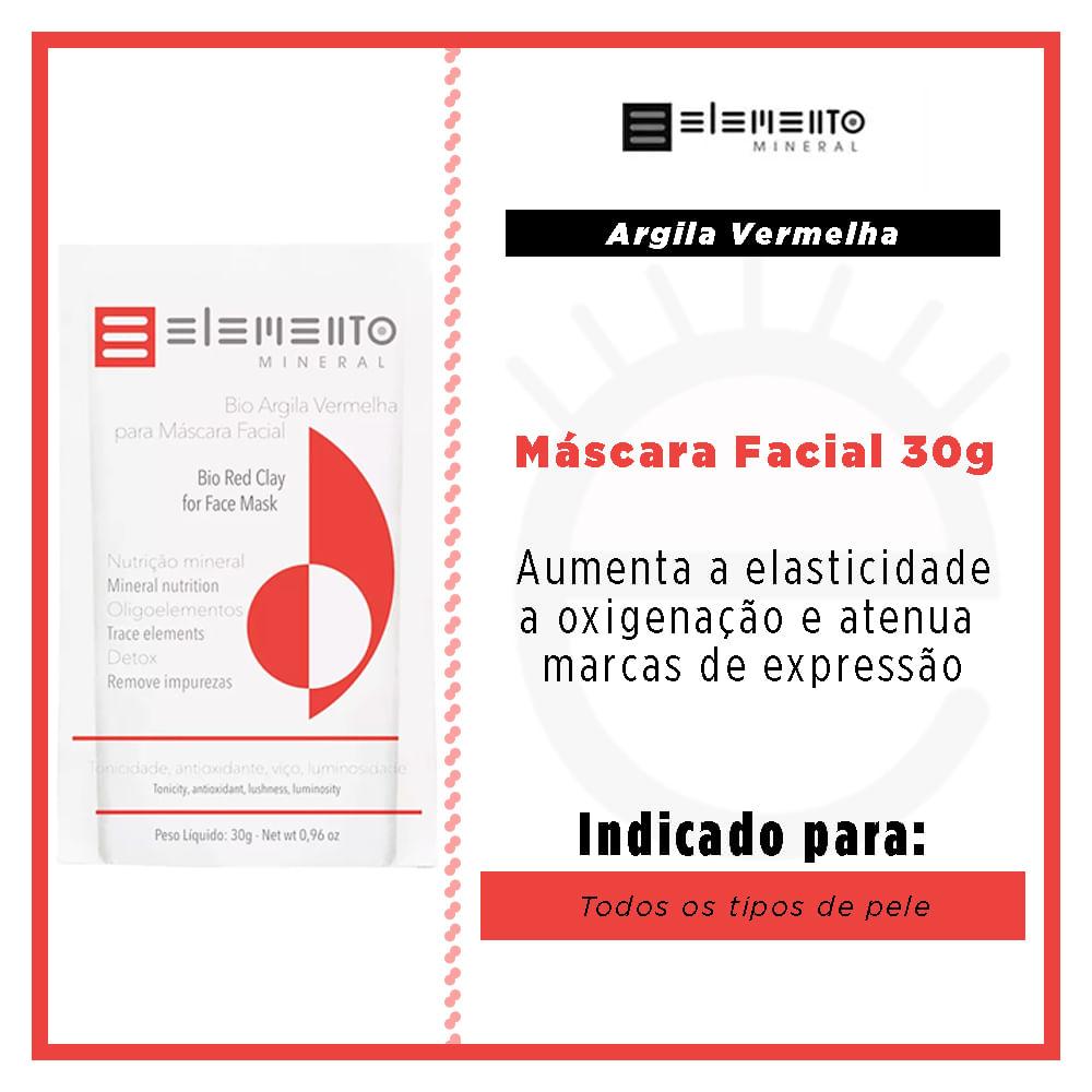 Máscara Facial Elemento Mineral - Argila Vermelha - 2