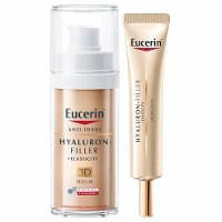 Eucerin Hyaluron-filler Elasticity Kit – Creme Anti-Idade Para Área dos Olhos + Sérum Facial Para Peles Maduras Para todos os tipos de peles - 1