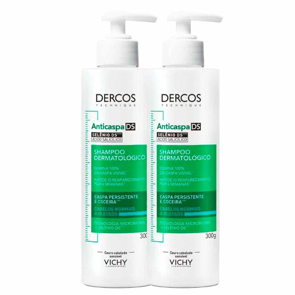 Vichy Dercos Anticaspa DS Shampoo para Cabelos Normais a Oleosos Kit com 2 Unidades - 1