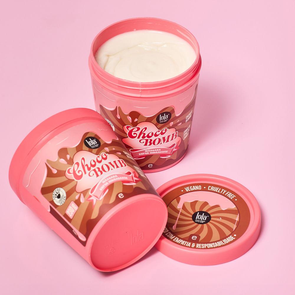 Lola Cosmetics Chocobomb Kit - Óleo + Máscara + Shampoo para Todos os Tipos de Cabelo - 3
