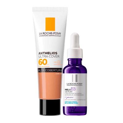 La Roche-Posay Kit - Sérum  + Protetor Solar FPS60 Cor 4.0 para Rejuvenescimento Facial