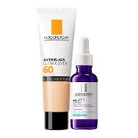La Roche-Posay Kit - Sérum + Protetor Solar FPS60 Cor 2.0 para Rejuvenescimento Facial - 1