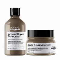 L'Oréal Professionnel Absolut Repair Molecular Kit de Tratamento Capilar: Shampoo + Máscara Concentrada Para Cabelos Danificados a muito Danificados - 1