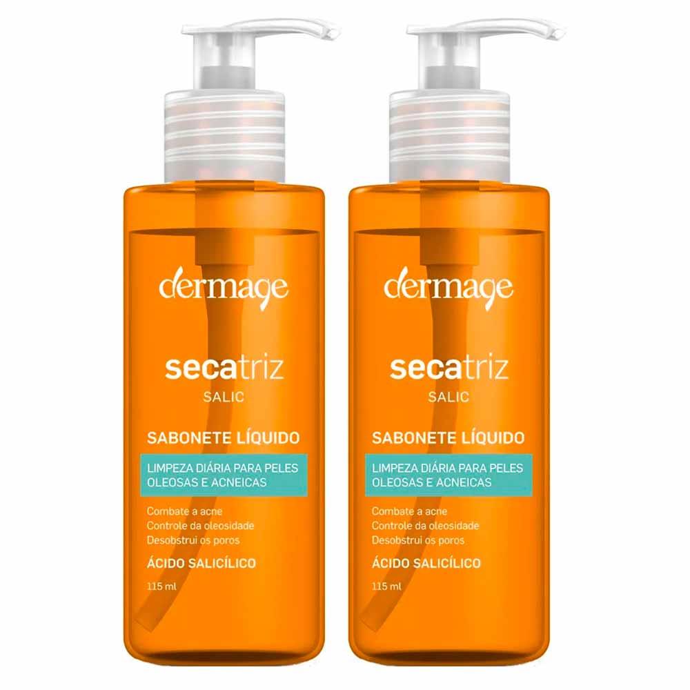 Dermage Secatriz Salic Kit com 2 Sabonetes Líquidos para Peles Oleosas e Acneicas - 1