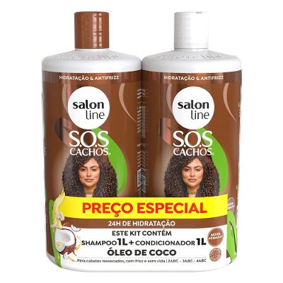 Salon Line SOS Cachos Óleo de Coco Kit - Shampoo + Condicionador