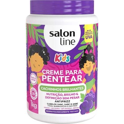 Salon Line Kids Cachinhos Brilhantes Uva Creme de Pentear