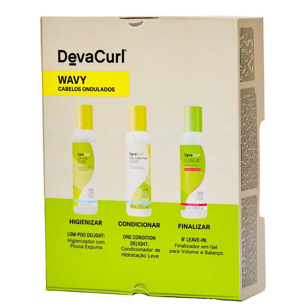 Deva Curl Deligth Kit - Shampoo + Condicionador + Leave-in - 5
