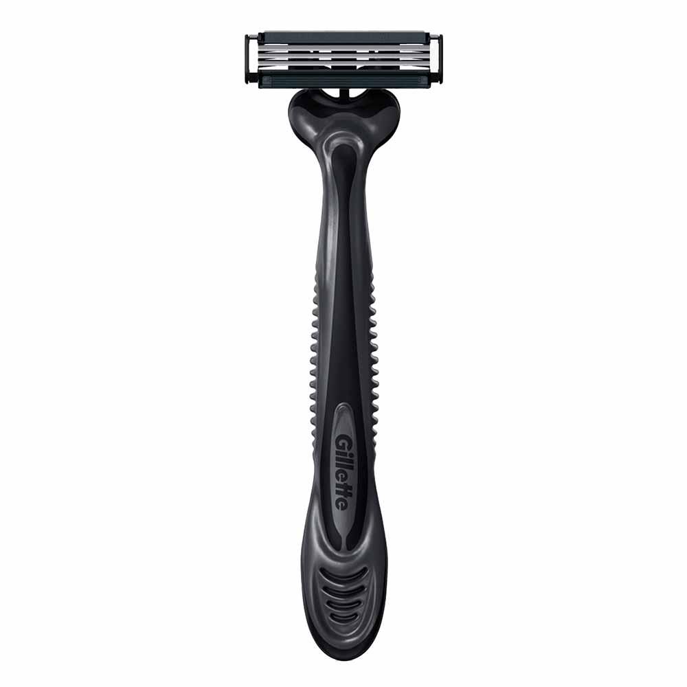 Aparelho de Barbear Descartavel Gillette 3 Carvão ativado - 1