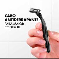 Aparelho de Barbear Descartavel Gillette 3 Carvão ativado - 3