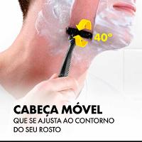 Aparelho de Barbear Descartavel Gillette 3 Carvão ativado