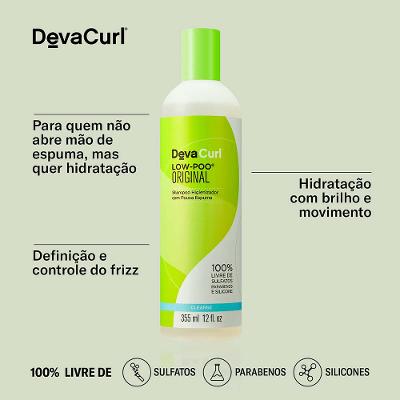 Deva Curl Shampoo Low-Poo - Shampoo Higienizador Com Pouca Espuma