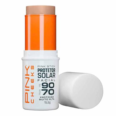 Protetor Solar Facial Com Cor Pink Stick FPS90