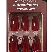 Unhas Postiças Macrilan Autocolantes Tamanho Médio Formato Bailarina - 2