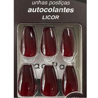 Unhas Postiças Macrilan Autocolantes Tamanho Médio Formato Bailarina - 2