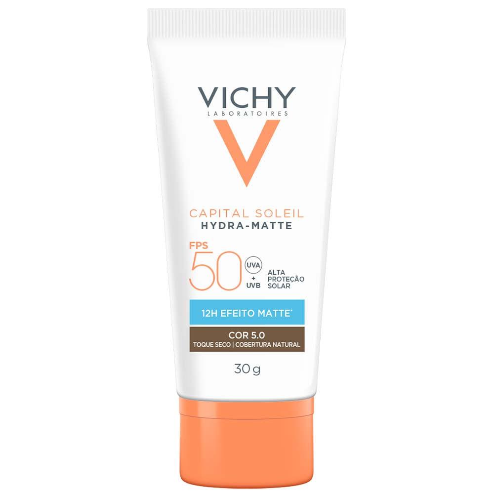 Protetor Solar Facial com Cor Vichy Capital Soleil Hydra-Matte FPS50 - 1