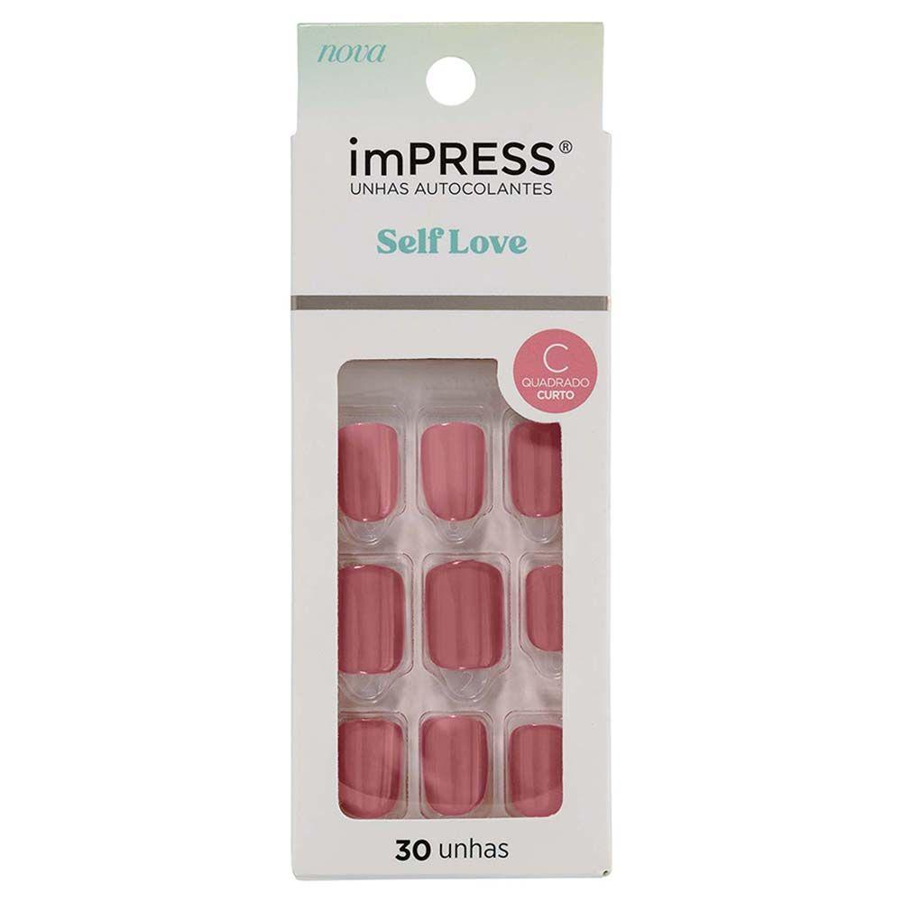 Unhas Postiças Autocolantes imPress Self Love - Curta - 1