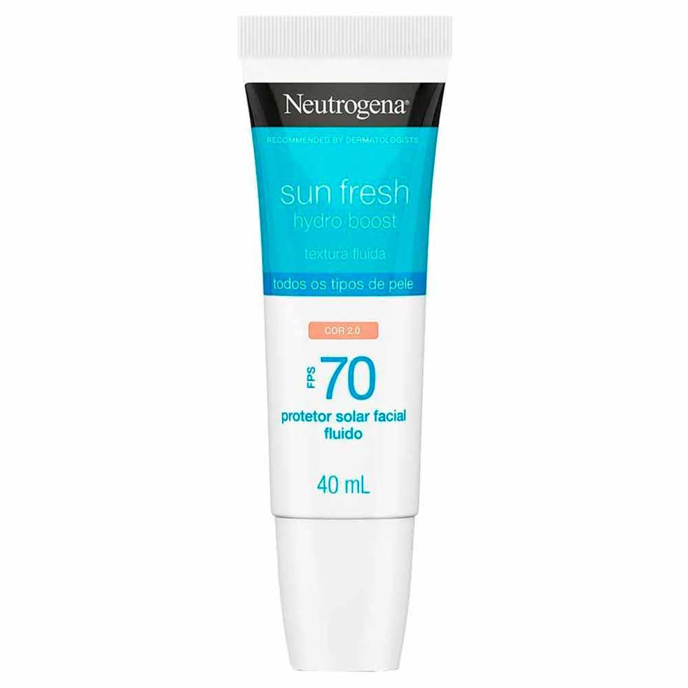 Protetor Solar com Cor Neutrogena - Sun Fresh Hydro Boost  FPS 70 - 1