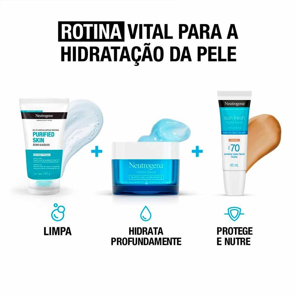 Protetor Solar com Cor Neutrogena - Sun Fresh Hydro Boost  FPS 70 - 3