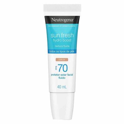 Protetor Solar com Cor Neutrogena - Sun Fresh Hydro Boost  FPS 70