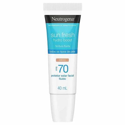 Protetor Solar com Cor Neutrogena - Sun Fresh Hydro Boost  FPS 70