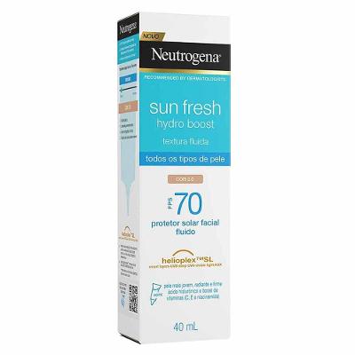 Protetor Solar com Cor Neutrogena - Sun Fresh Hydro Boost  FPS 70