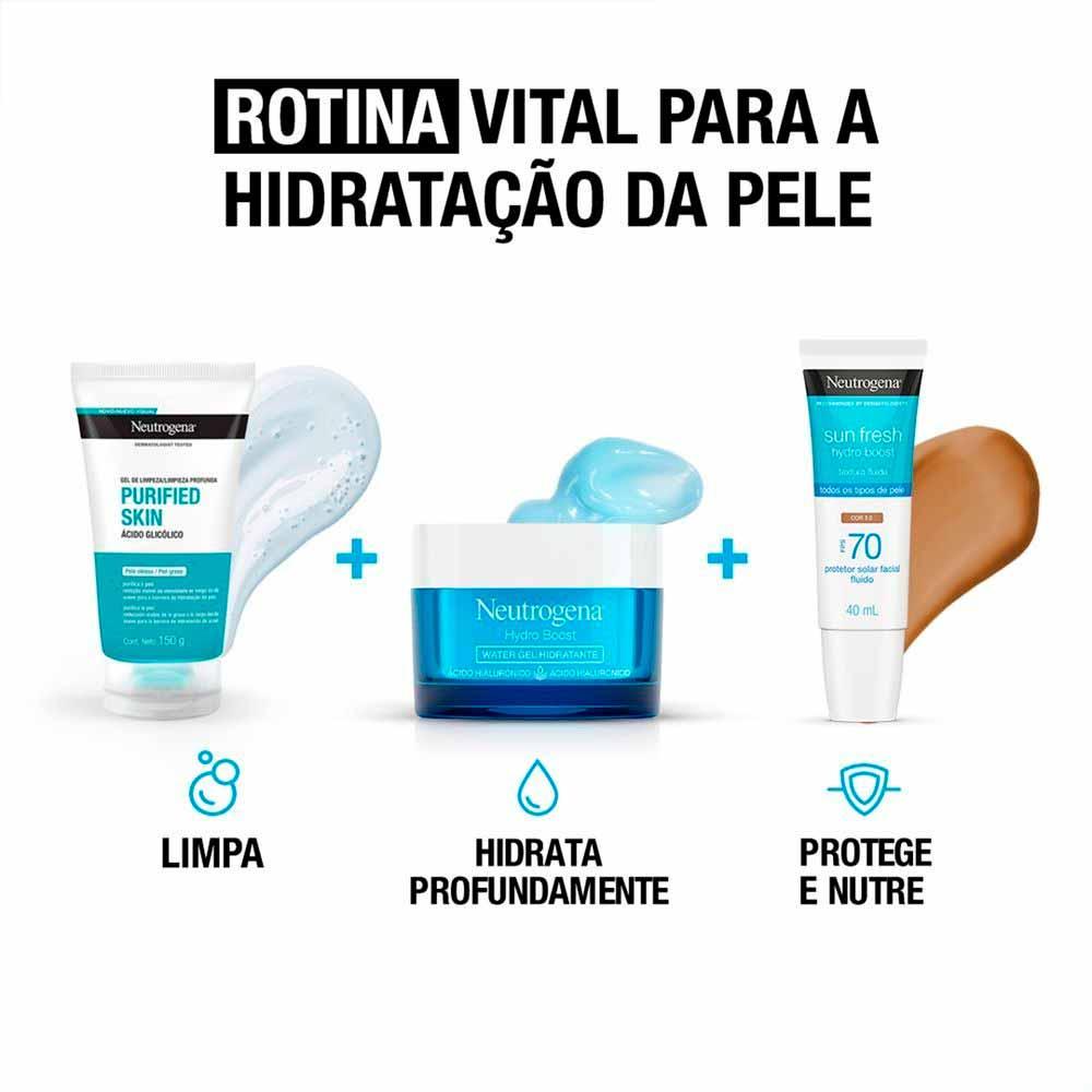 Protetor Solar com Cor Neutrogena - Sun Fresh Hydro Boost  FPS 70 - 3