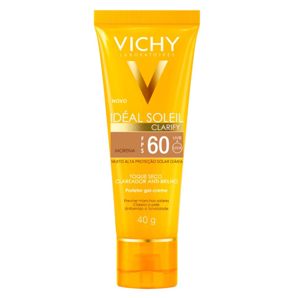 Protetor Solar Facial com Cor Vichy Idéal Soleil Clarify FPS 60 - 1
