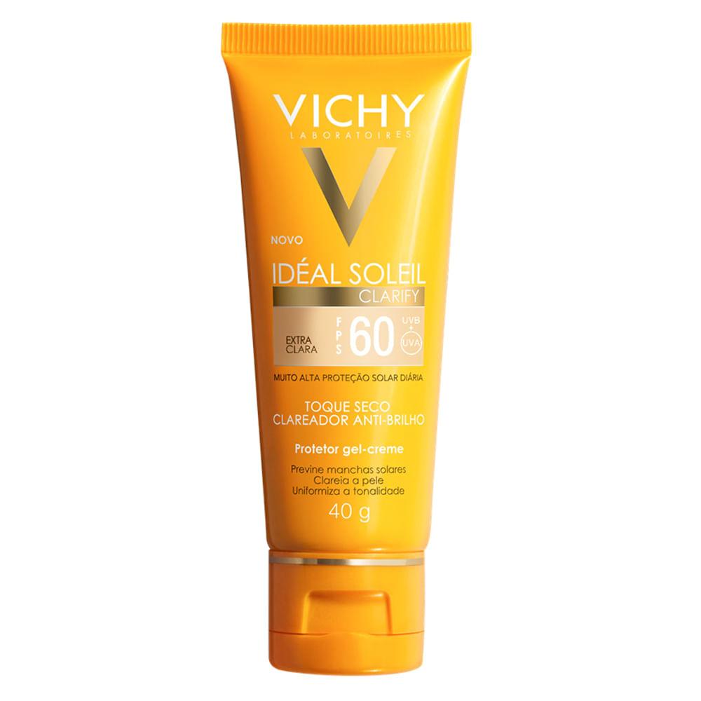 Protetor Solar Facial com Cor Vichy Idéal Soleil Clarify FPS 60 - 1