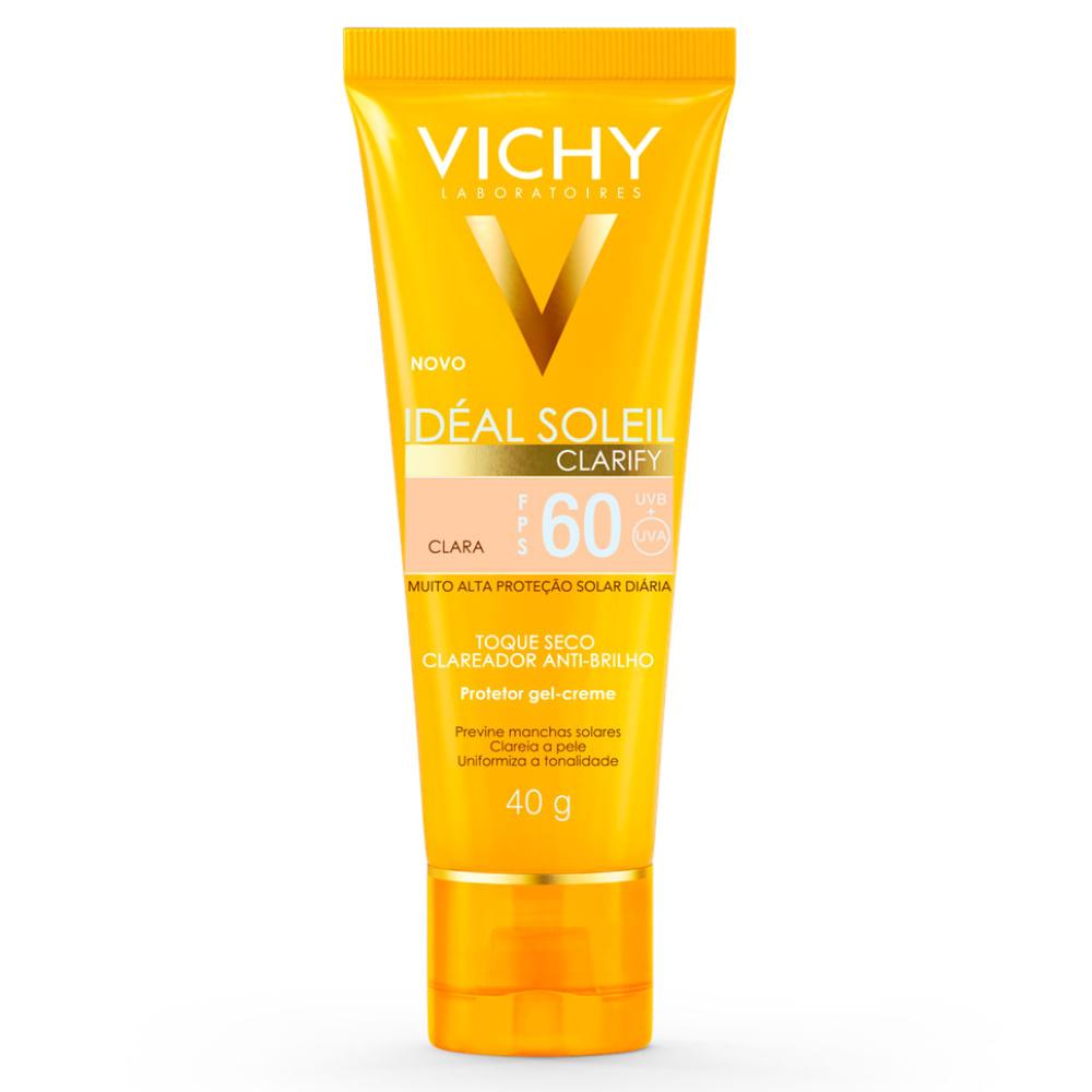 Protetor Solar Facial com Cor Vichy Idéal Soleil Clarify FPS 60 - 1