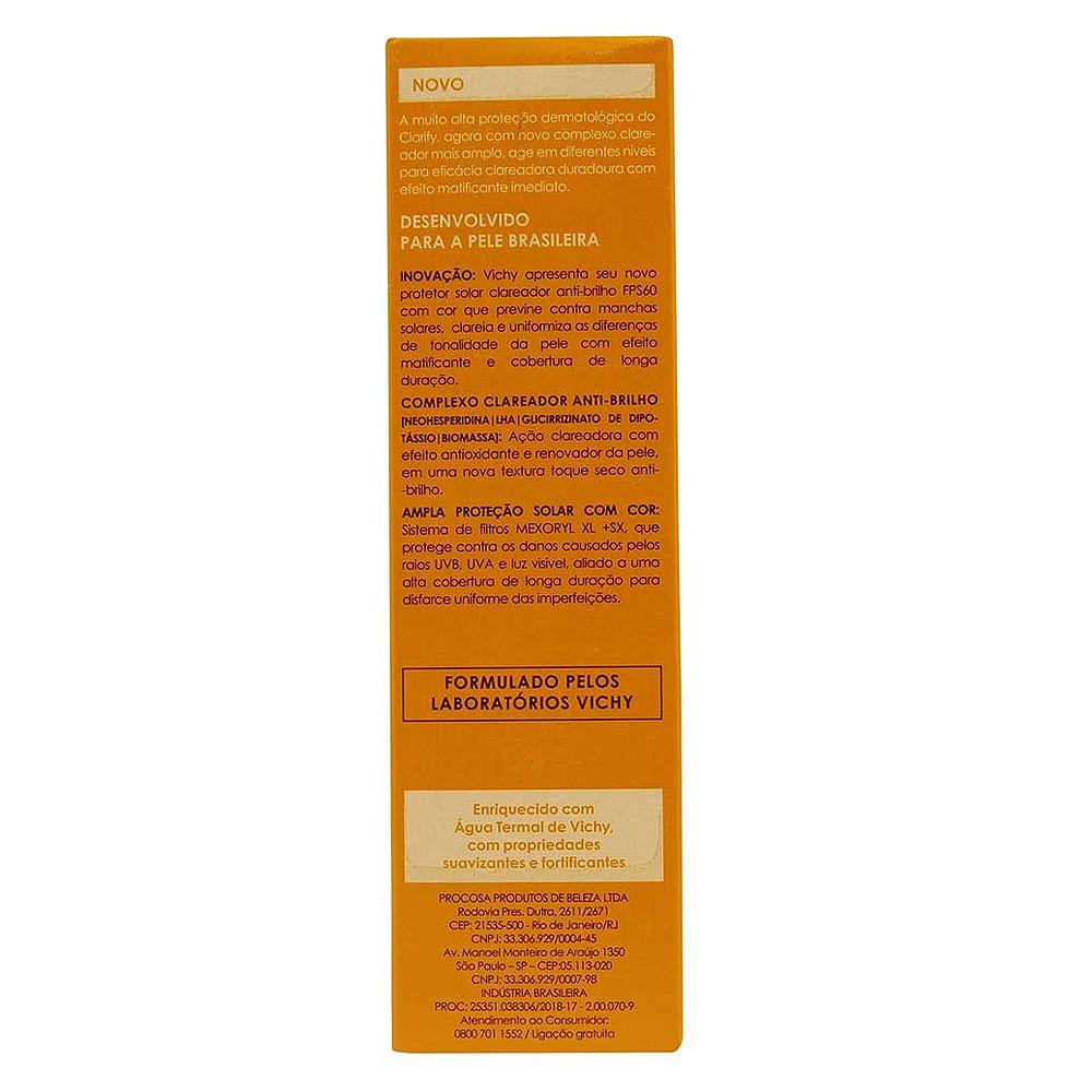 Protetor Solar Facial com Cor Vichy Idéal Soleil Clarify FPS 60 - 6